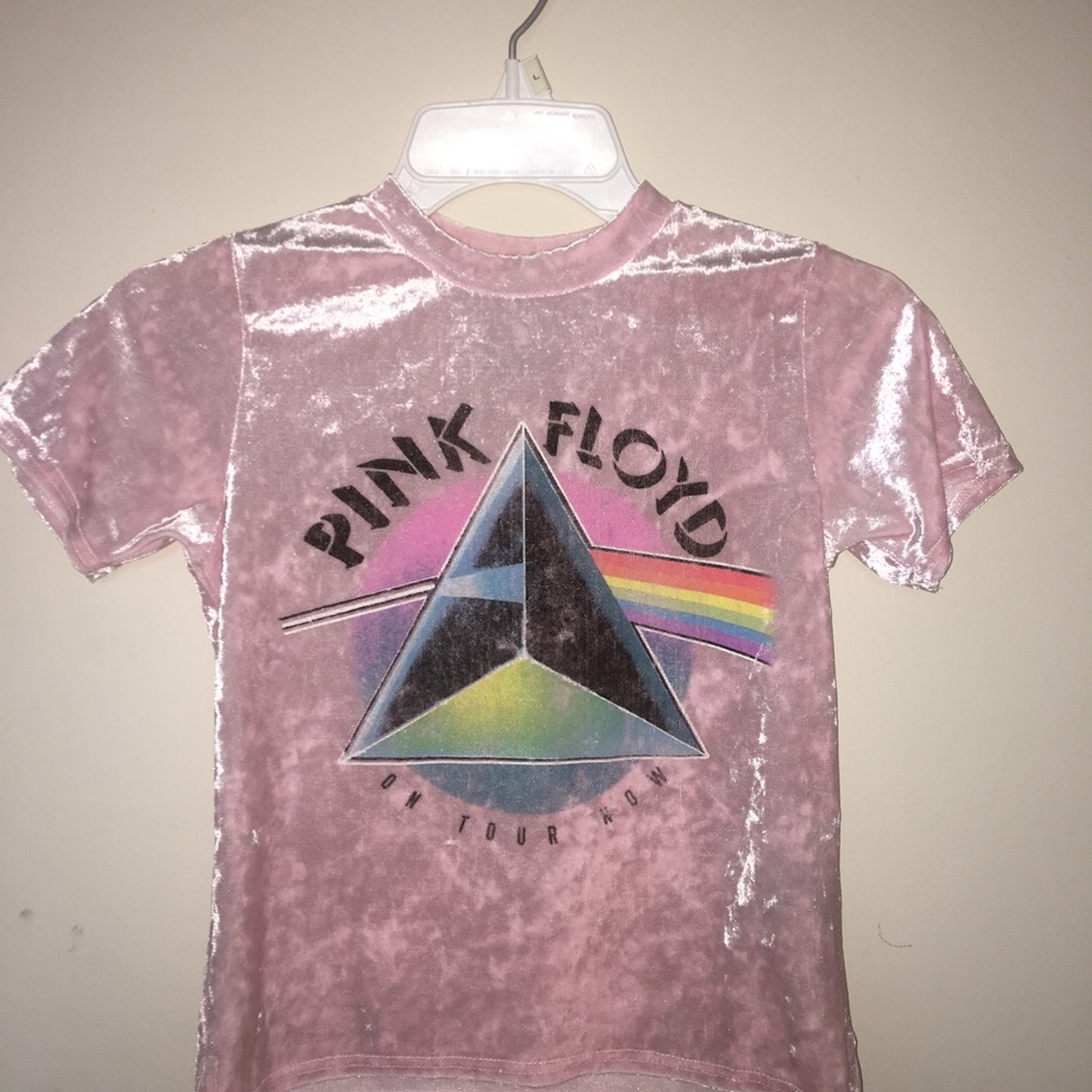 FOREVER 21 KIDS PINK FLOYD VELVET SHIRT